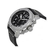 Fossil Modern Machine Chronograph Black Dial Black Leather Strap Watch for Men - FS4928 Authentic Buy Shop Now