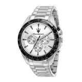 Maserati Traguardo Chronograph Silver Dial Silver Steel Strap Watch For Men - R8873612049 Authentic Buy Shop Now