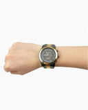Michael Kors Runway Chronograph Grey Dial Two Tone Steel Strap Unisex Watch - MK8189 Authentic Buy Shop Now