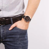 Calvin Klein City Chronograph Black Dial Black Leather Strap Watch for Men - K2G271C1 Authentic Buy Shop Now
