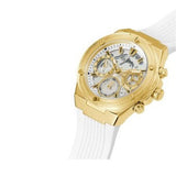 Guess Athena White Dial White Rubber Strap Watch for Women - GW0409L2 Authentic Buy Shop Now