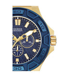 Guess Force Blue & Rose Gold Dial Blue Silicone Strap Watch For Men - W0674G2 Authentic Buy Shop Now