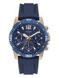 Guess Commander Blue Dial Blue Rubber Strap Watch for Men - GW0211G4 Authentic Buy Shop Now