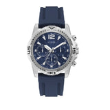 Guess Commander Blue Dial Blue Rubber Strap Watch for Men - GW0211G1 Authentic Buy Shop Now