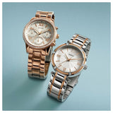Guess Mini Surprise Analog Silver Dial Rose Gold Steel Strap Watch For Women - W0623L2 Authentic Buy Shop Now