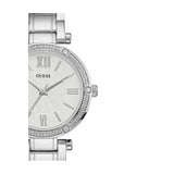 Guess Park Ave White Dial Silver Steel Strap Watch for Women - W0767L1 Authentic Buy Shop Now
