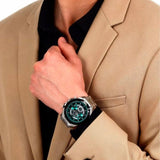 Maserati Traguardo Chronograph Green Dial Silver Steel Strap Watch For Men - R8873612060 Authentic Buy Shop Now