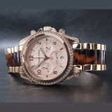 Michael Kors Blair Rose Gold Dial Two Tone Steel Strap Watch For Women - MK5859 Authentic Buy Shop Now