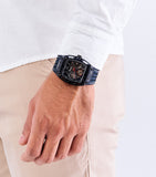 Guess Phoenix Chronograph Black Dial Black Rubber Strap Watch for Men - GW0499G1 Authentic Buy Shop Now