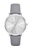 Michael Kors Jaryn Quartz Silver Dial Grey Leather Strap Watch For Women - MK2470 Authentic Buy Shop Now