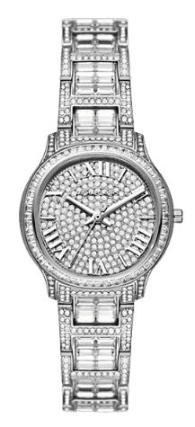 Michael Kors Sage Pavé Crystals Silver Dial Silver Steel Strap Watch for Women - MK4825LE Authentic Buy Shop Now