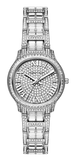 Michael Kors Sage Pavé Crystals Silver Dial Silver Steel Strap Watch for Women - MK4825LE Authentic Buy Shop Now