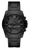Michael Kors Alek Oversized Black Dial Black Steel Strap Watch For Men - MK8900 Authentic Buy Shop Now