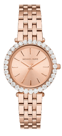 Michael Kors Darci Quartz Rose Gold Dial Rose Gold Steel Strap Watch For Women - MK4514 Authentic Buy Shop Now