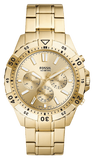 Fossil Garrett Chronograph Gold Dial Gold Steel Strap Watch for Men - FS5772 Authentic Buy Shop Now