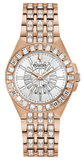 Bulova Phantom White Dial with Swarovski Baguettes Rose Gold Steel Strap Watch for Women - 98L268 Authentic Buy Shop Now