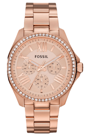 Fossil Cecile Rose Gold Dial Rose Gold Steel Strap Watch for Women - AM4483 Authentic Buy Shop Now