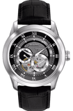 Bulova BVA Classic Automatic Silver Dial Black Leather Strap Watch for Men - 96A135 Authentic Buy Shop Now