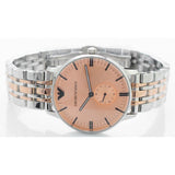 Emporio Armani Classic Beige Dial Two Tone Steel Strap Watch for Men - AR2070 Authentic Buy Shop Now