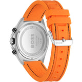 Hugo Boss Energy Chronograph Quartz Black Dial Orange Rubber Strap Watch For Men - 1513970 Authentic Buy Shop Now