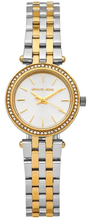 Michael Kors Darci White Dial Two Tone Steel Strap Watch for Women - MK3323 Authentic Buy Shop Now