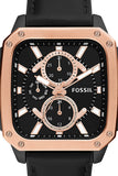 Fossil Multifunction Black Dial Black Leather Strap Watch for Men - BQ2654 Authentic Buy Shop Now