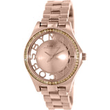 Marc Jacobs Henry Transparent Rose Gold Dial Rose Gold Steel Strap Watch for Women - MBM3339 Authentic Buy Shop Now