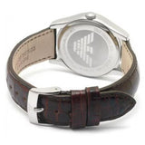 Emporio Armani Classic Quartz Beige Dial Brown Leather Strap Watch For Men - AR0646 Authentic Buy Shop Now