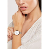 Emporio Armani Modern Slim Analog Mother of Pearl Dial Two Tone Steel Strap Watch For Women - AR11157 Authentic Buy Shop Now