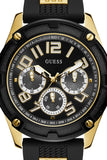 Guess Delta Black Dial Black Rubber Strap Watch for Men - GW0051G2 Authentic Buy Shop Now