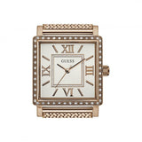 Guess Highline Off White Dial Rose Gold Stainless Steel Mesh Strap Watch For Women - W0826L3 Authentic Buy Shop Now