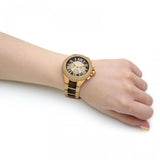 Michael Kors Camille Chronograph Brown Dial Two Tone Steel Strap Watch For Women - MK7269 Authentic Buy Shop Now
