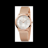 Calvin Klein Minimal White Dial Rose Gold Mesh Bracelet Watch for Women - K3M22626 Authentic Buy Shop Now