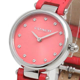 Coach Park Pink Dial Pink Leather Strap Watch for Women - 14503536 Authentic Buy Shop Now