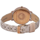 Emporio Armani Kappa Quartz Rose Gold Dial Pink Leather Strap Watch For Women - AR11010 Authentic Buy Shop Now