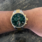 Tissot T Sport Chrono XL Classic Green Dial Two Tone Steel Strap Watch for Men - T116.617.22.091.00 Authentic Buy Shop Now