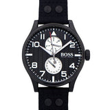 Hugo Boss Aeroliner Maxx Quartz Black Dial Black Nylon Strap Watch For Men - HB1513086 Authentic Buy Shop Now