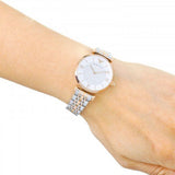 Emporio Armani Gianni T Bar White Dial Two Tone Steel Strap Watch For Women - AR1926 Authentic Buy Shop Now