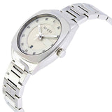 Gucci G Frame Quartz Diamonds Silver Dial Silver Steel Strap Watch For Women - YA142504 Authentic Buy Shop Now