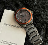 Emporio Armani Sigma Quartz Grey Dial Grey Steel Strap Watch For Men - AR11178 Authentic Buy Shop Now