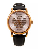Emporio Armani Meccanico Skeleton Silver Dial Black Leather Strap Watch For Men - AR60031 Authentic Buy Shop Now