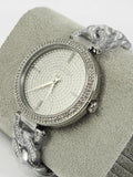 Michael Kors Catelyn Quartz Crystals Silver Dial Silver Steel Strap Watch For Women - MK4675 Authentic Buy Shop Now