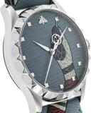 Gucci G Timeless Quartz Blue Dial Blue Leather Strap Watch For Men - YA1264080 Authentic Buy Shop Now