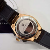 Maserati Triconic Chronograph Grey Dial Brown Leather Strap Watch For Men - R8871639003 Authentic Buy Shop Now