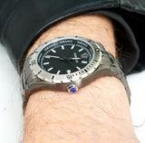 Versace Hellenyium Quartz Black Dial Grey Steel Strap Watch For Men - VE3A00620 Authentic Buy Shop Now