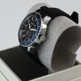 Michael Kors Cunningham Multifunction Blue Dial Black Rubber Strap Watch For Men - MK7160 Authentic Buy Shop Now