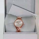 Calvin Klein Snake Silver Dial Rose Gold Steel Strap Watch For Women - K6E23646 Authentic Buy Shop Now