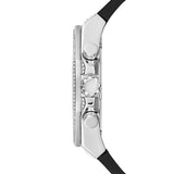 Guess Momentum Chronograph Crystals Black Dial Black Silicone Strap Watch For Men - GW0518G1 Authentic Buy Shop Now
