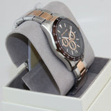 Michael Kors Layton Chronograph Black Dial Two Tone Steel Strap Watch For Men - MK8913 Authentic Buy Shop Now