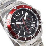 Coach Kent Black Dial Silver Steel Strap Watch for Men - 14602556 Authentic Buy Shop Now